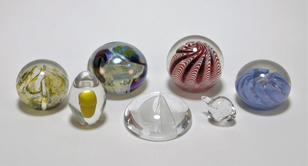 Appraisal: PC NOUROT SINNEMARK OTHER ASSORTED PAPERWEIGHTS United States Sweden th