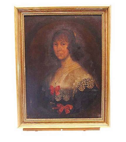 Appraisal: th Century Oil on Canvas Portrait of a Lady th