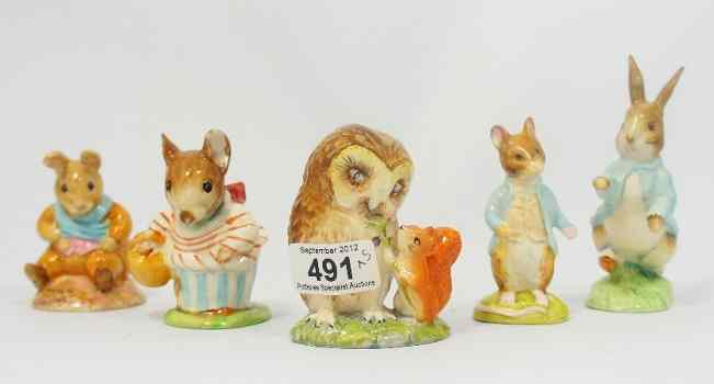 Appraisal: Beswick Beatrix Potter Figures Old Mr Brown Mrs Tittlemouse Peter