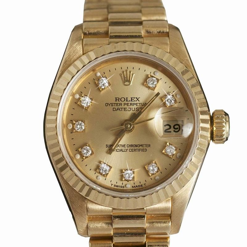 Appraisal: Rolex Ladies k President Datejust with Diamond Dial Rolex ladies