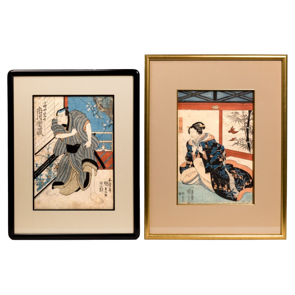 Appraisal: UTAGAWA TOYOKUNI III JAPANESE - AND UNKNOWN ARTIST JAPANESE TH