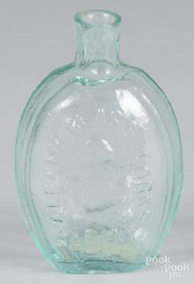 Appraisal: Clevenger aqua glass flask Union Co aqua glass flask with