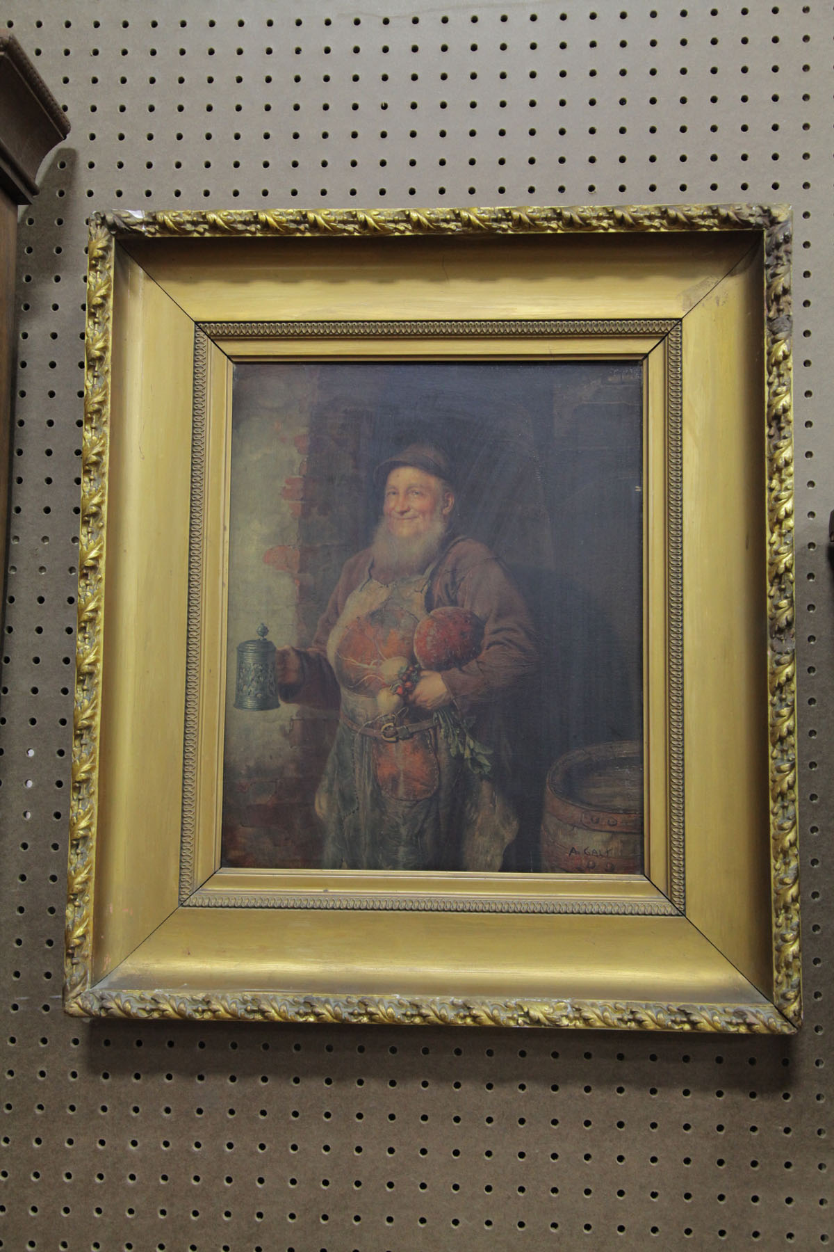 Appraisal: PRINT OF GENTLMAN'S PORTRAIT Most likely European th century Three-quarter