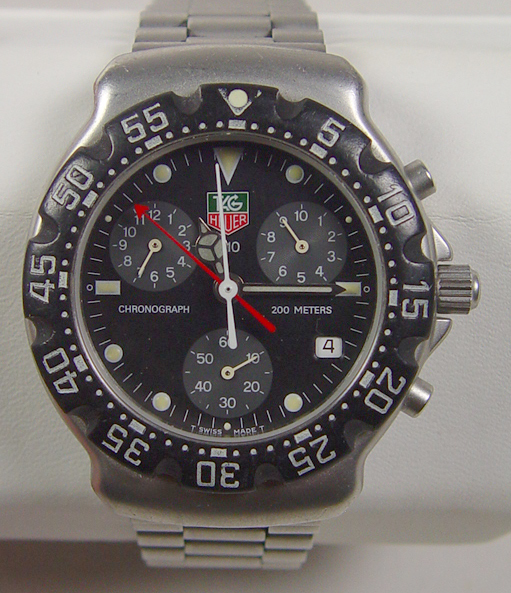 Appraisal: Gentleman's Tag Heuer Stainless Steel Watch Model CA -RO Sapphire