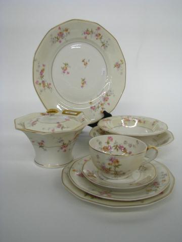 Appraisal: Very Large Set of Haviland ''Rosamonde'' pattern Dinner Ware approximate