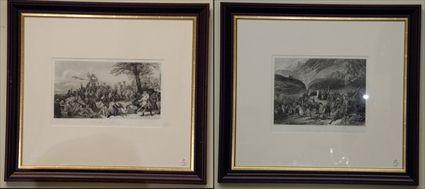 Appraisal: Pair of Military Etchings