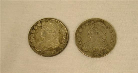 Appraisal: COINS Lot of Bust Half Dollars in VF and an