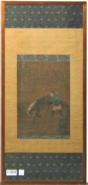 Appraisal: After Zhao Mengfu - Horse and Groom Ink and color