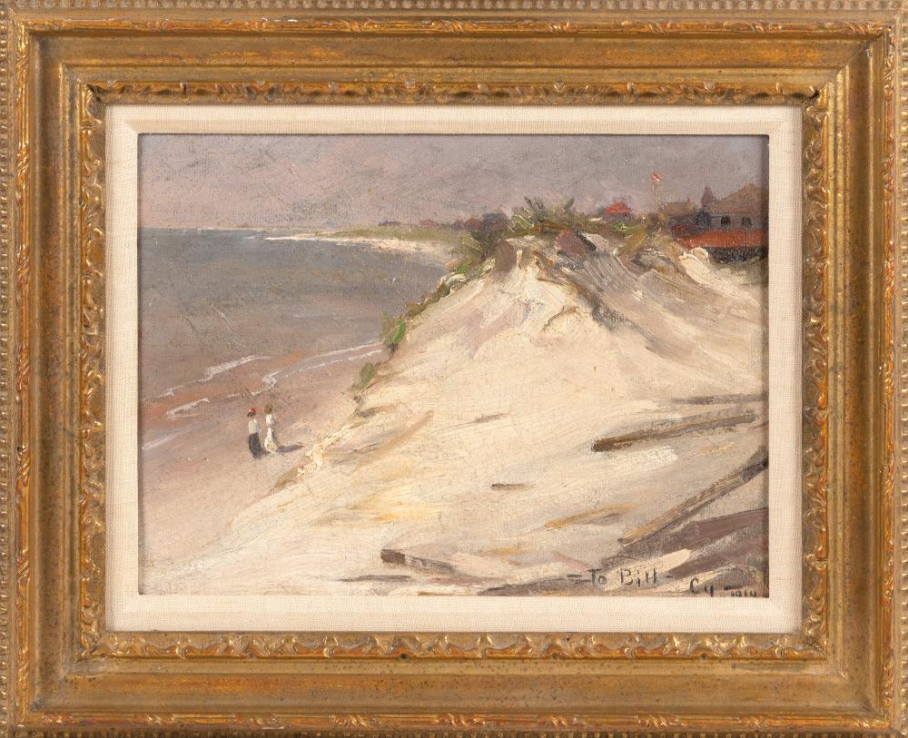 Appraisal: HERBERT CYRUS FARNUM RHODE ISLAND - BEACH SCENE OIL ON