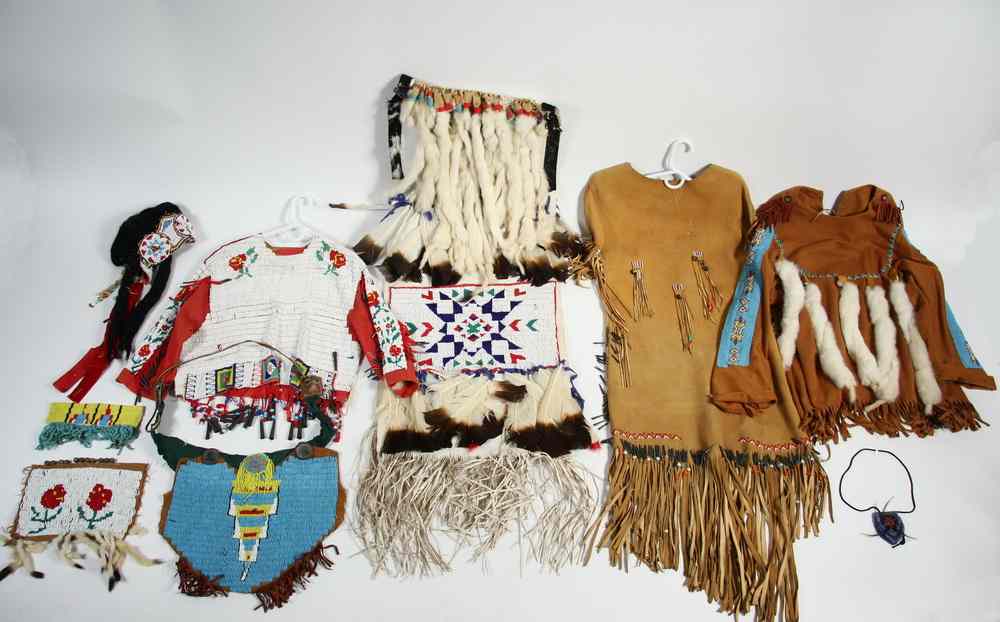 Appraisal: PC NATIVE AMERICAN BEADED CEREMONIAL OUTFIT - s Vintage Complete