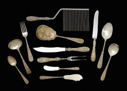 Appraisal: Stieff ' Baltimore Rose' pattern sterling silver flatware service Comprising