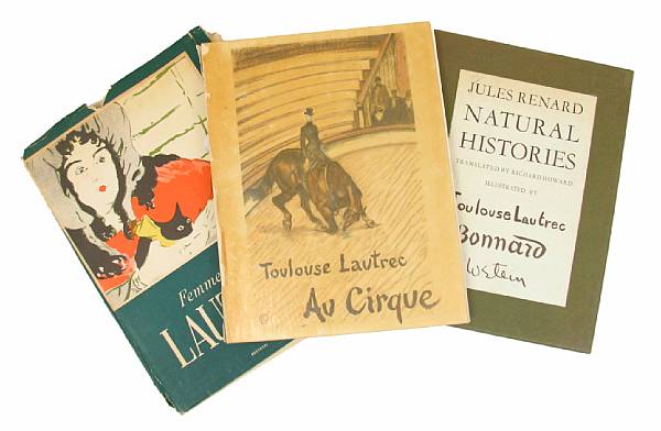 Appraisal: Toulouse-Lautrec Henri de volumes including Au Cirque Monte-Carlo Slipcase Limited