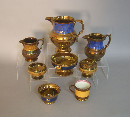 Appraisal: Group of copper lustre