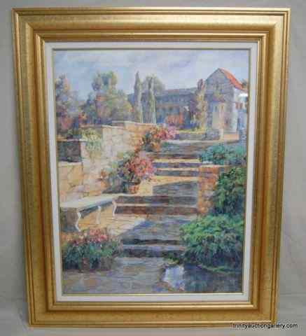 Appraisal: Donald Munz Print Unknown Title Wood FramedBy Donald ''Don'' Munz