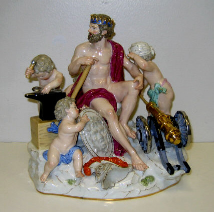 Appraisal: MEISSEN PORCELAIN FIGURE GROUP After Acier variation of one of