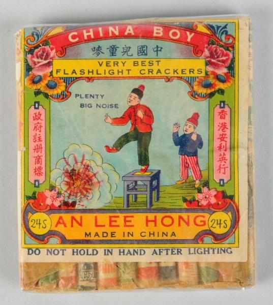 Appraisal: China Boy -Pack Firecrackers Class Manufactured by An Lee Hong