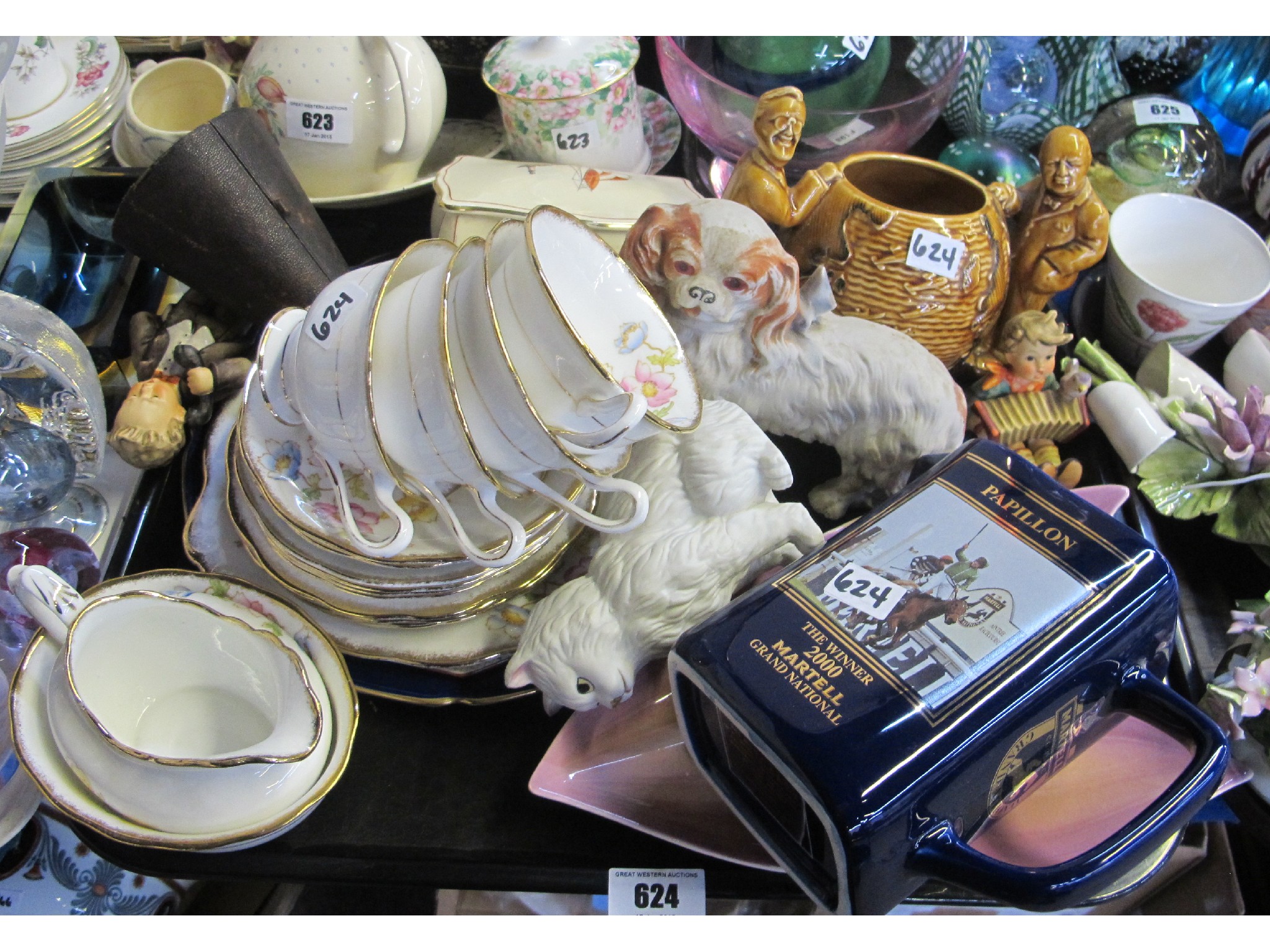 Appraisal: Group of Royal Albert teacups and saucers Royal Winton covered