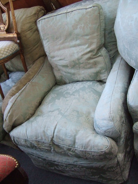 Appraisal: An early th century deep seated armchair in the manor