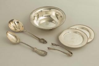 Appraisal: Assorted California Silver Table Items Lot of six pieces of