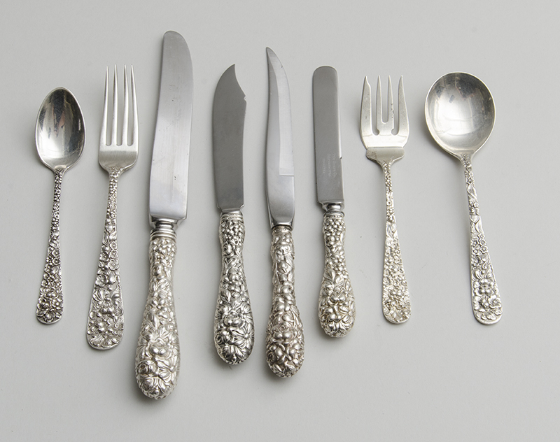 Appraisal: STEIFF SILVER TWO HUNDRED AND TWELVE-PIECE ASSEMBLED PART FLATWARE SERVICE