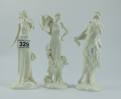 Appraisal: Royal Worcester lady figures from the 's Vogue collection to