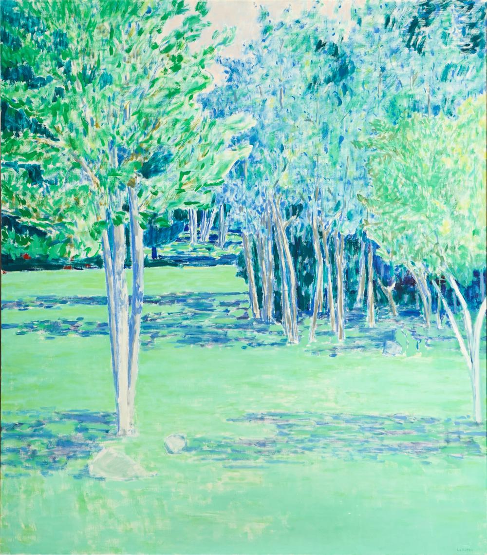 Appraisal: ROBERT L LAHOTAN - BIRCHES MORNING LIGHToil on canvas signed