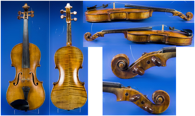 Appraisal: Cased Violin and Bow Violin measures inches to the neck