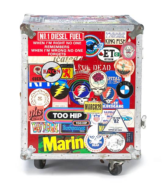 Appraisal: A Rock Scully red flight case used on the road