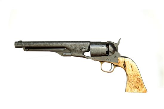 Appraisal: PRESENTATION COLT MODEL ARMY REVOLVER caliber six-shot cylinder '' round