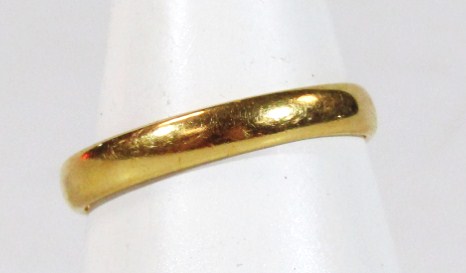 Appraisal: A ct gold wedding band g