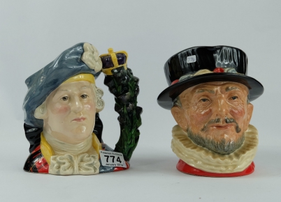 Appraisal: Royal Doulton Large Character Jugs Bonnie Prince Charlie D and