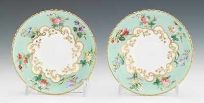 Appraisal: A Pair of Coalport Saucers Matching pair of bone china