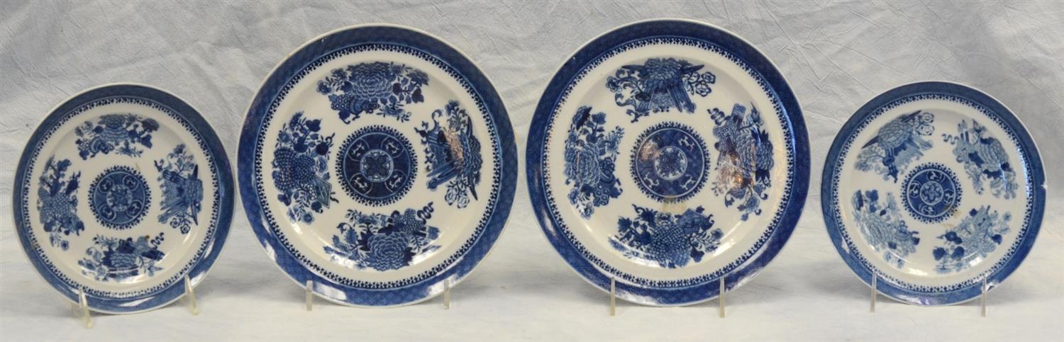 Appraisal: Chinese export Fitzhugh plates to include - plates both with