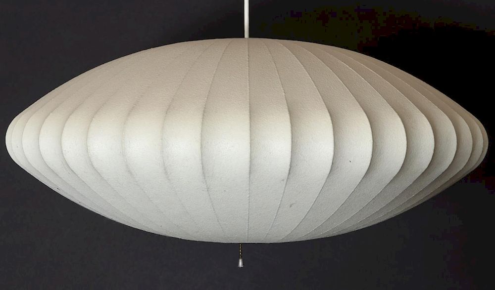 Appraisal: A TH C GEORGE NELSON BUBBLE SAUCER PENDANT LIGHT Designed