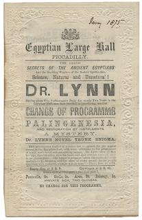 Appraisal: Dr Lynn Egyptian Hall Program Lynn Dr Hugh Simmons Dr