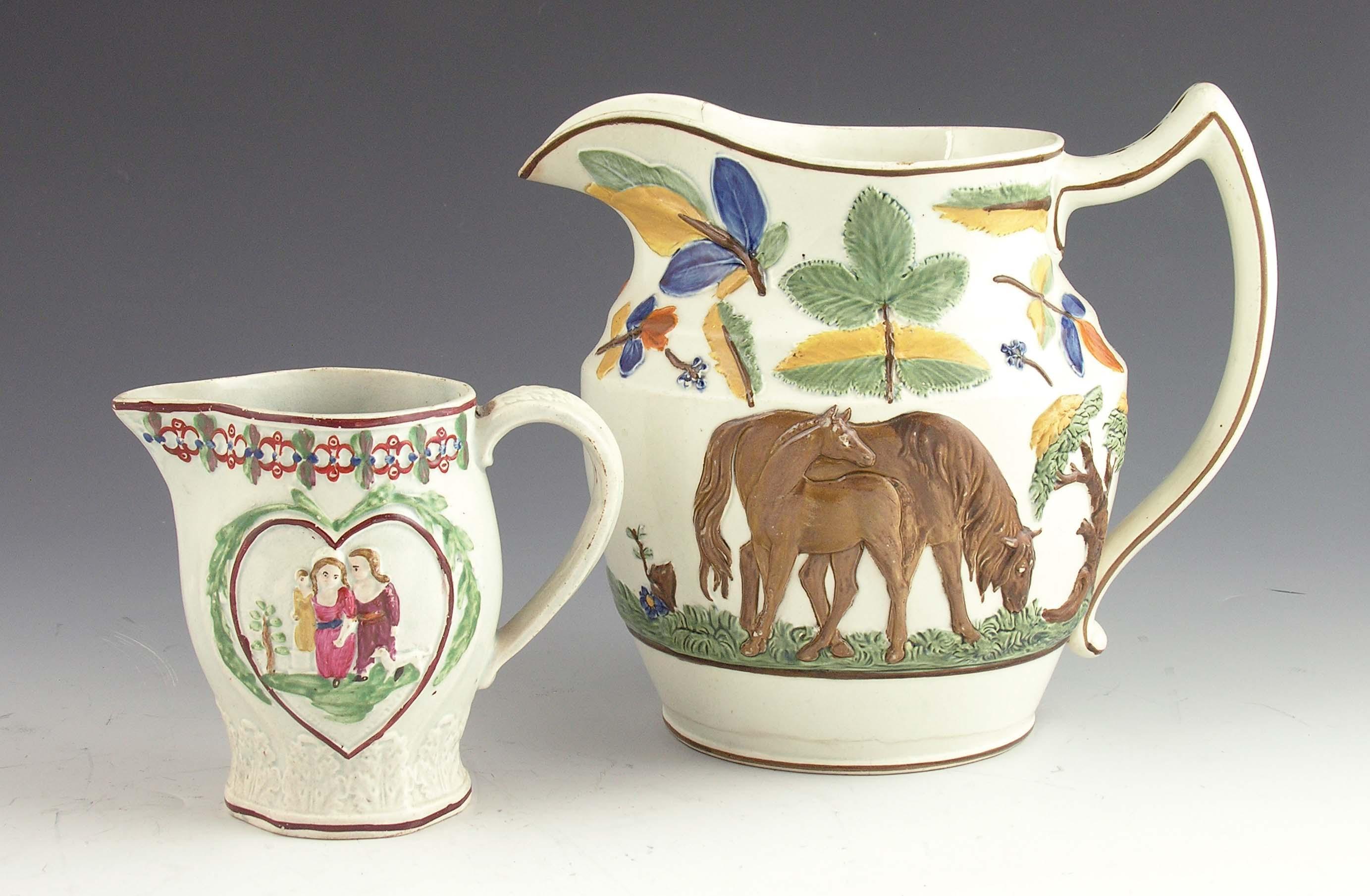 Appraisal: A Davenport pearlware jug