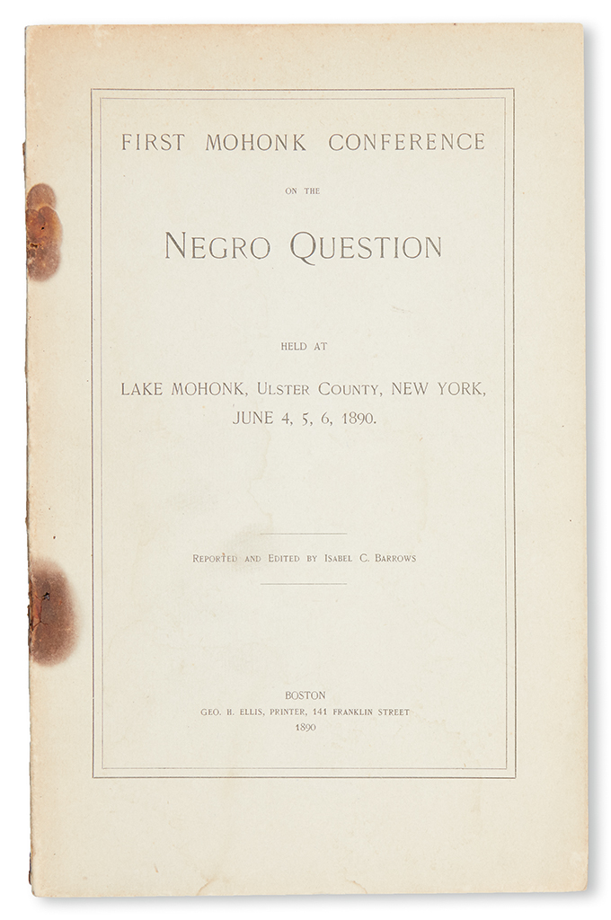 Appraisal: CIVIL RIGHTS BARROWS ISABEL C Reports of the First and