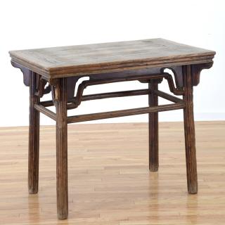 Appraisal: Chinese hardwood altar table Chinese hardwood altar table th c