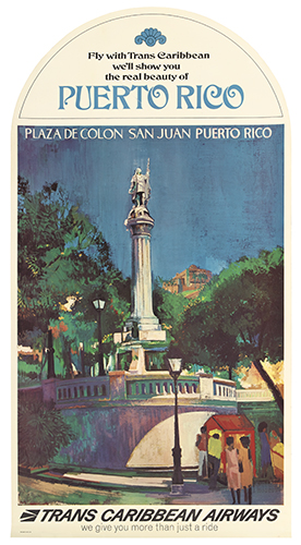 Appraisal: VARIOUS ARTISTS PUERTO RICO TRANS CARRIBEAN AIRWAYS Group of posters