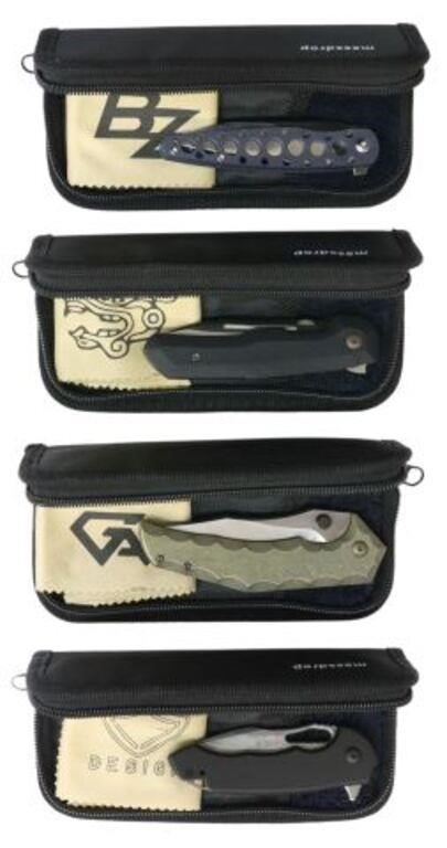 Appraisal: lot of Massdrop knives housed in zipper case within cardboard