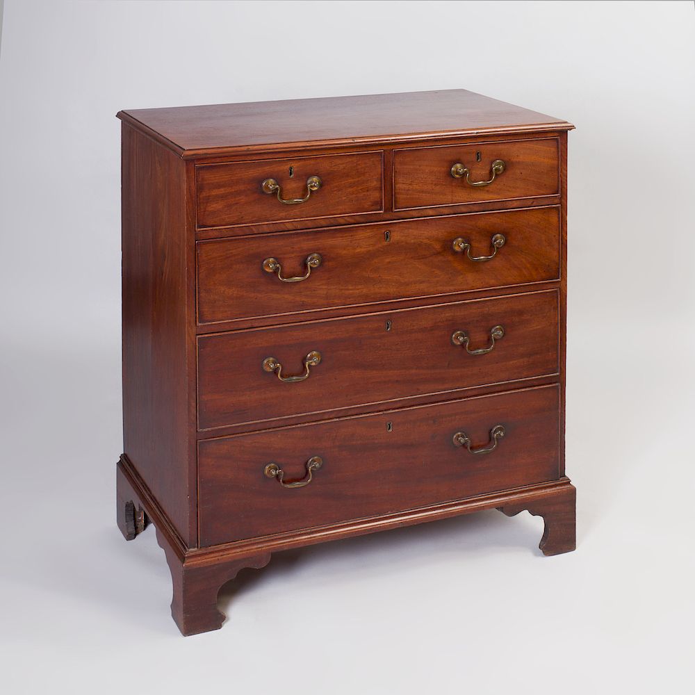 Appraisal: George III Style Mahogany Chest of Drawers x x in