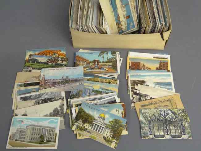 Appraisal: Lot misc vintage postcards All United States