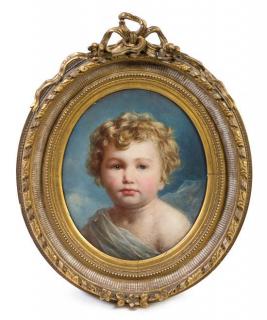 Appraisal: C Freijberg th Century Portrait of a Child C Freijberg