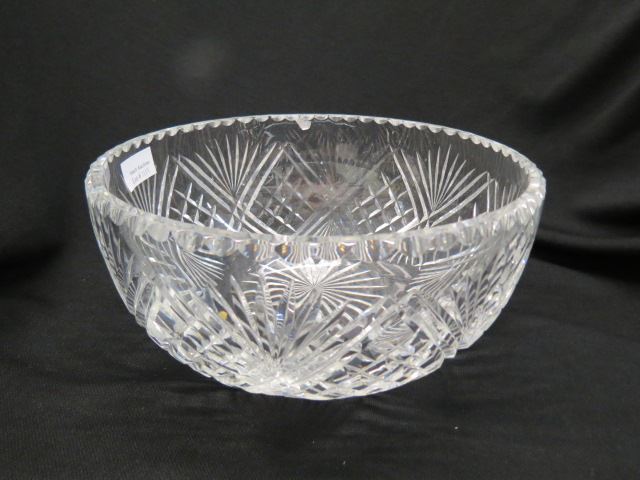 Appraisal: Cut Crystal Bowl diamond and ray