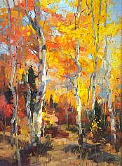 Appraisal: Robert Moore Present September Aspen IIoil on canvas x in