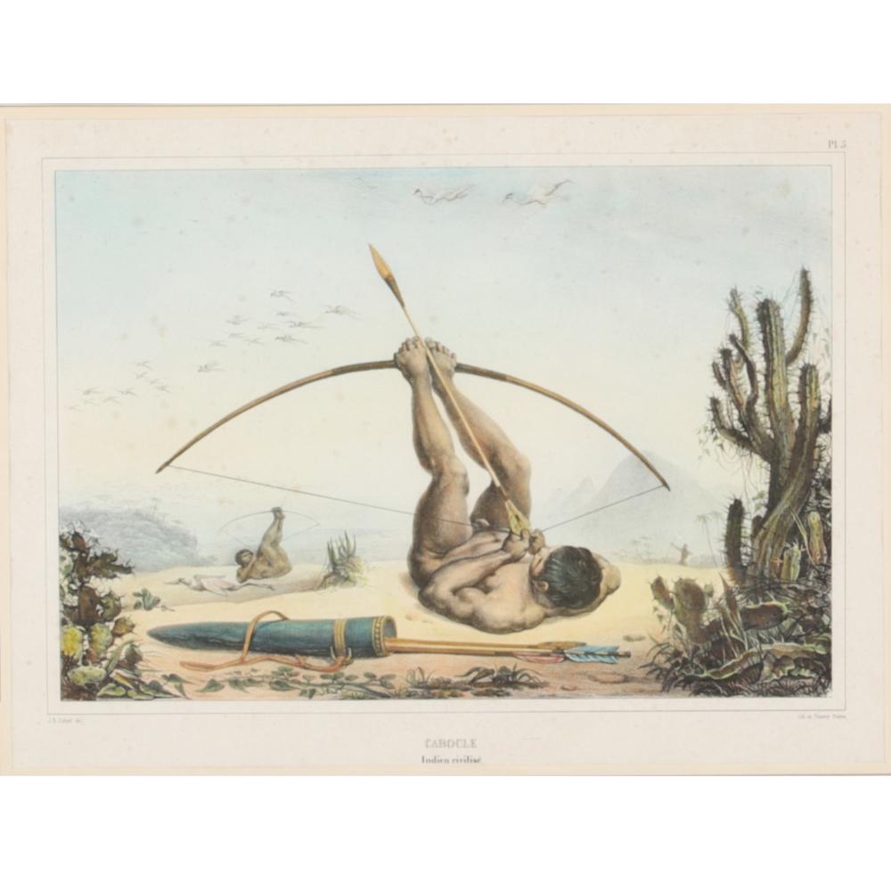 Appraisal: CABOCLE INDIEN CIVILISE LITHOGRAPH J B DEL THIERRY FRERES H