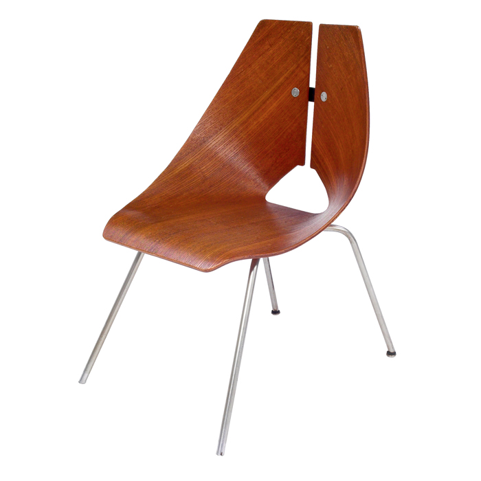 Appraisal: Ray Komai chair by J G Furniture Company one-piece molded