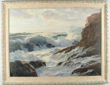 Appraisal: WILLIAM C EHRIG American - SUNLIT SPLENDOR Large oil on