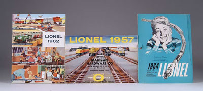 Appraisal: A LOT OF LIONEL TRAIN CATALOGS CONDITION Very good to