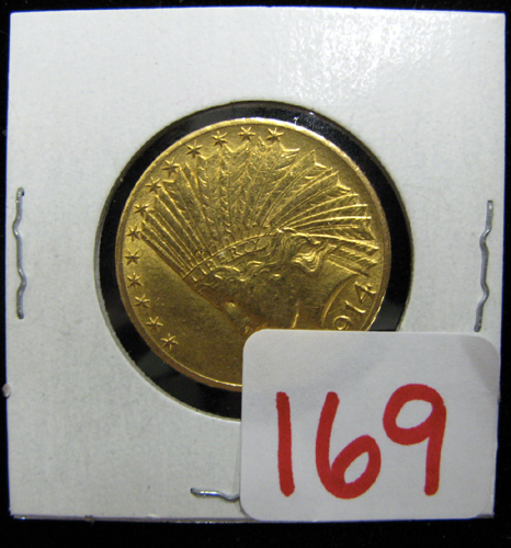 Appraisal: U S TEN DOLLAR GOLD COIN Indian head type -D